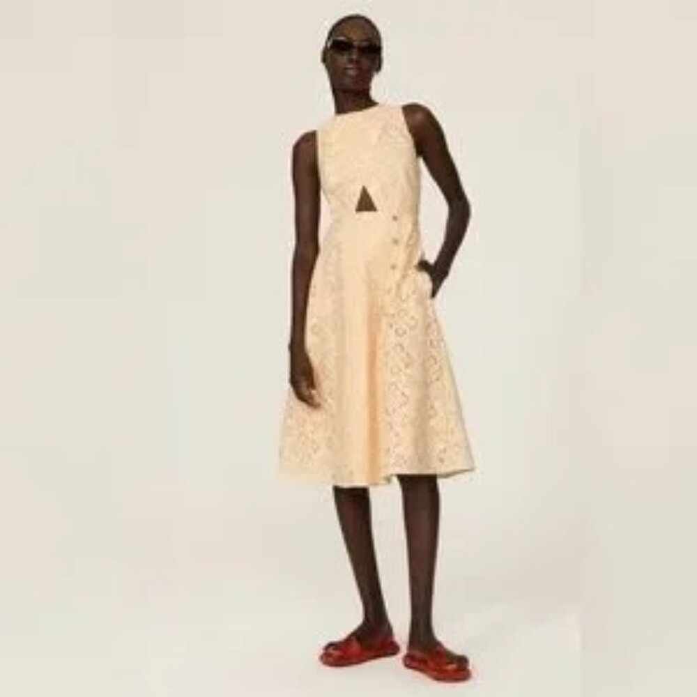 Pamela Love x Rent the Runway Yellow Lace Mini Dress –SZ XS‎